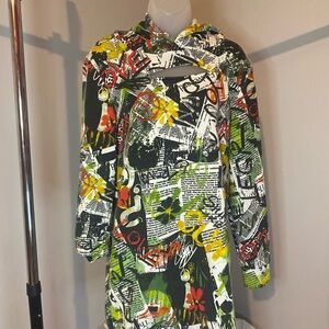 Colorful Graphic Print Hoodie